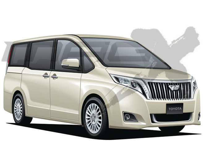 トヨタ ノア・ヴォクシー兄弟車 予想イラスト｜ニューモデル速報