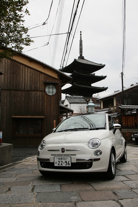 フィアット 500 京都の街並み｜ちょい乗り試乗