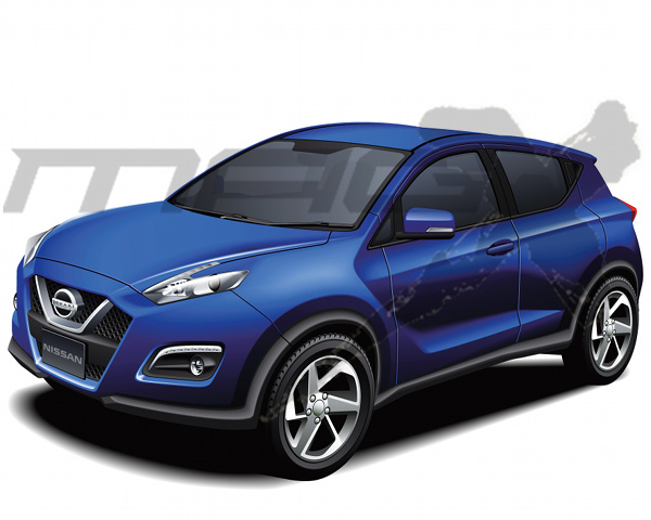 ▲ブーメラン型ランプと筋肉質なボディが与えられる2代目ジューク。日産とルノーが共同で幅広く使っていくCMF-Bプラットフォームが初採用される