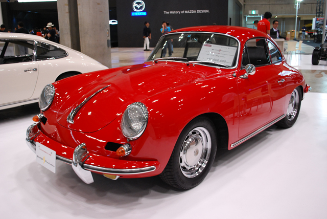▲静岡県浜松市にあるショップナインプロダクションが展示した1964年式ポルシェ 356カレラ2 2000GS。プライスタグは5960万円！