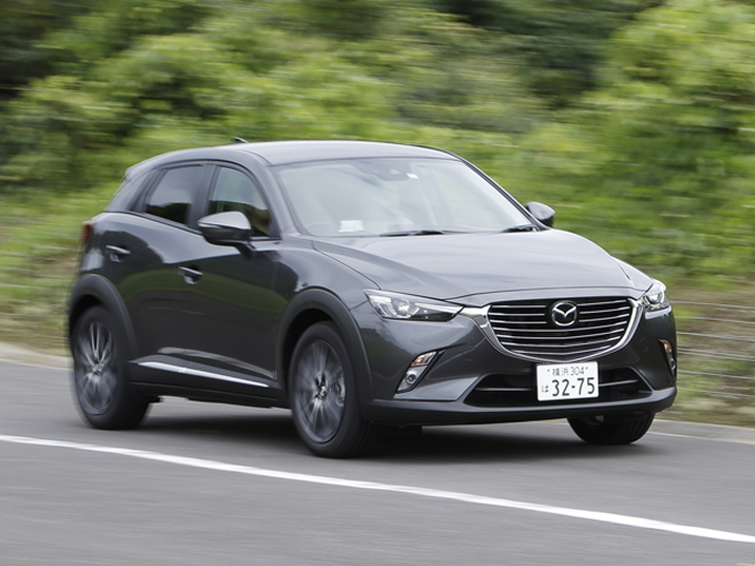 ▲CX-3に新世代ガソリンエンジン「SKYACTIV-G 2.0」車を新たに設定。2018年10月以降に表示が義務化される新しい燃費モード「WLTCモード」の認可も先行して取得している