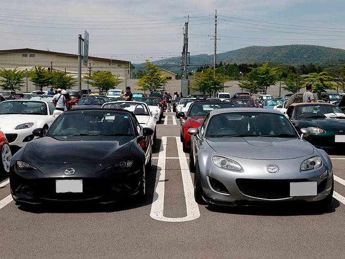 ▲5月26日に行われた日本最大級のロードスターオンリー・イベント「軽井沢ミーティング」で、参加していたオーナーに突撃インタビュー！ 第3弾は3代目NC＆4代目・ND型乗り編です