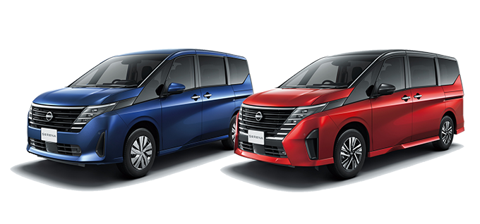 標準仕様のXとハイウェイスターV